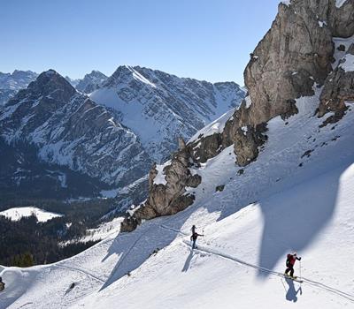 Ski tour in the Dolomites