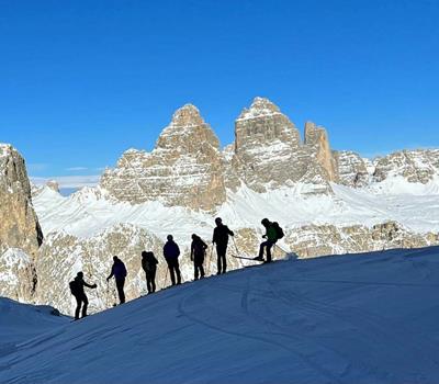 Gruppen-Skitour in den Dolomiten